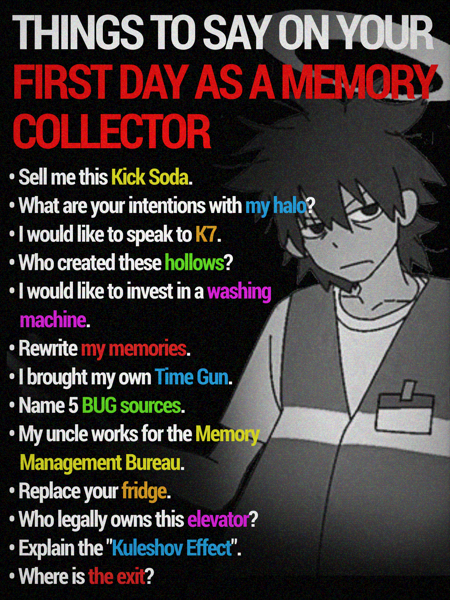 1st day as a memory collector